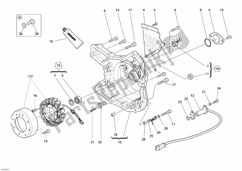 All parts for the Generator of the Ducati Monster S2R 1000 2007